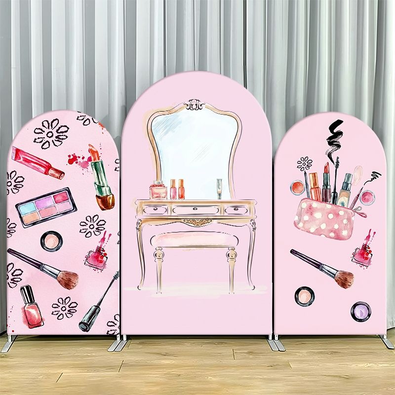 Beauty Makeup Events - Single Side Arch Backdrop Cover Elegant