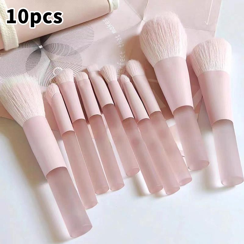 Beauty Makeup Events - 10Pcs Synthetic Makeup Brushes Set Foundation