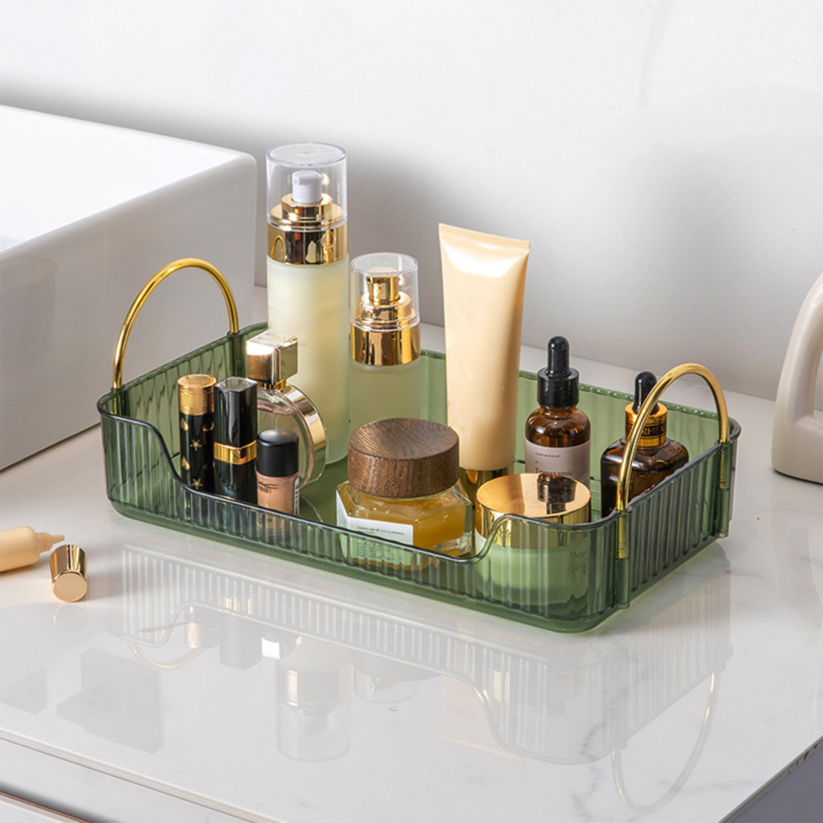 Bathroom Organizer Rack Light  - Beauty Makeup Vanity 评论和价格