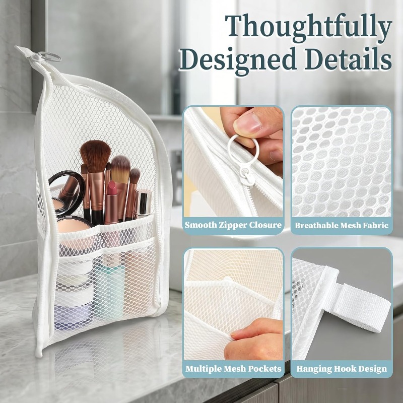 Mesh Toiletry Bag Breathable Q - Beauty Makeup Vanity 评论和价格