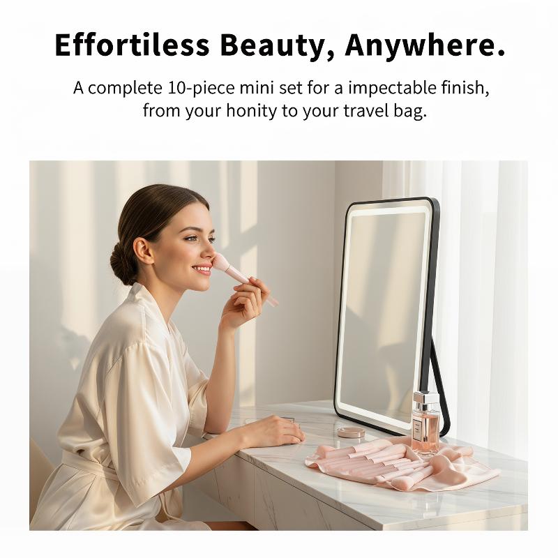 10Pcs Synthetic Makeup Brushes - Beauty Makeup Events 评论和价格