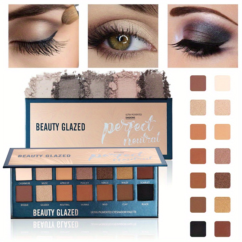 BEAUTY GLAZED 14 Colors Eyesha - Beauty Makeup Eyeshadow Palette 评论和价格