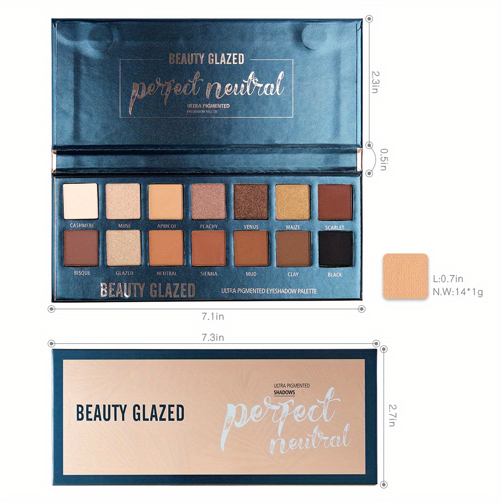 BEAUTY GLAZED 14 Colors Eyesha - Beauty Makeup Eyeshadow Palette 评论和价格