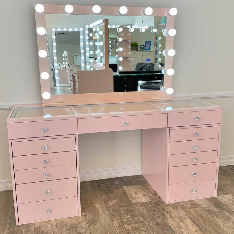 custom.LED Lighted Mirror Make - Beauty Makeup Usa 评论和价格