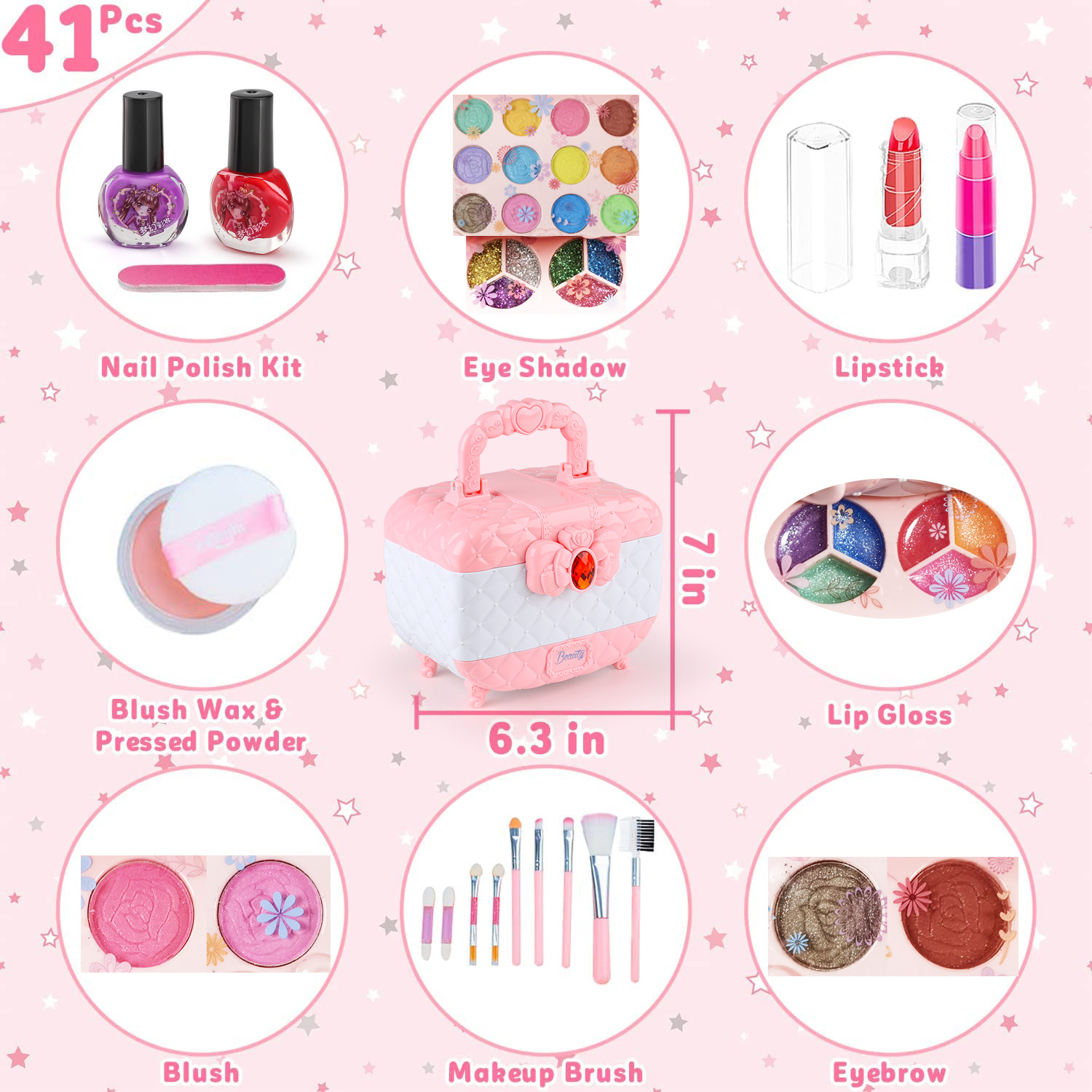 Kids Makeup Toy Kit for Girls, - Beauty Makeup Usa 评论和价格