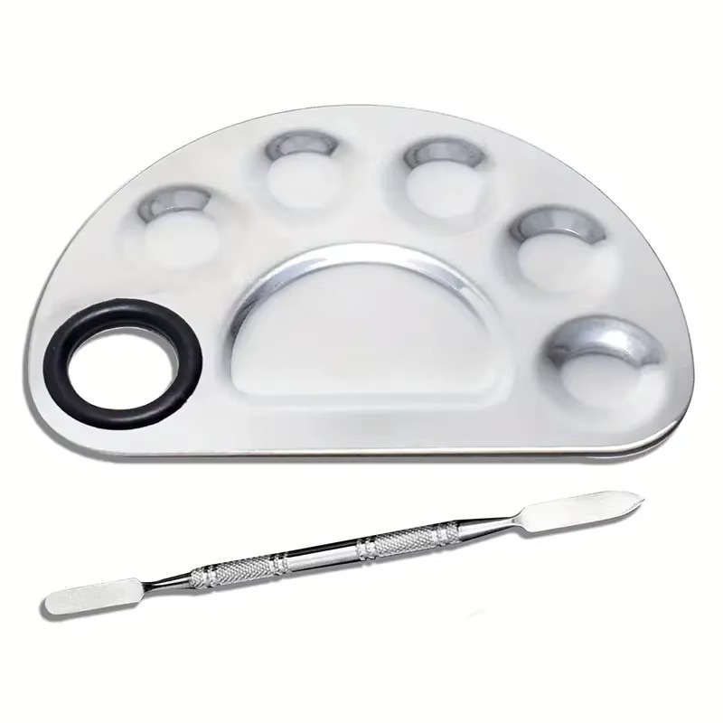 Stainless Steel Makeup Mixer N - Beauty Makeup Eyeshadow Palette 评论和价格