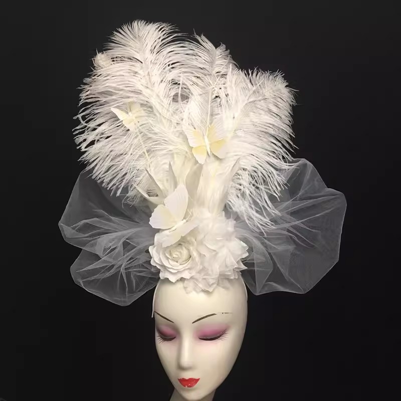 New White Beautiful Feather Fl - Beauty Makeup Events 评论和价格