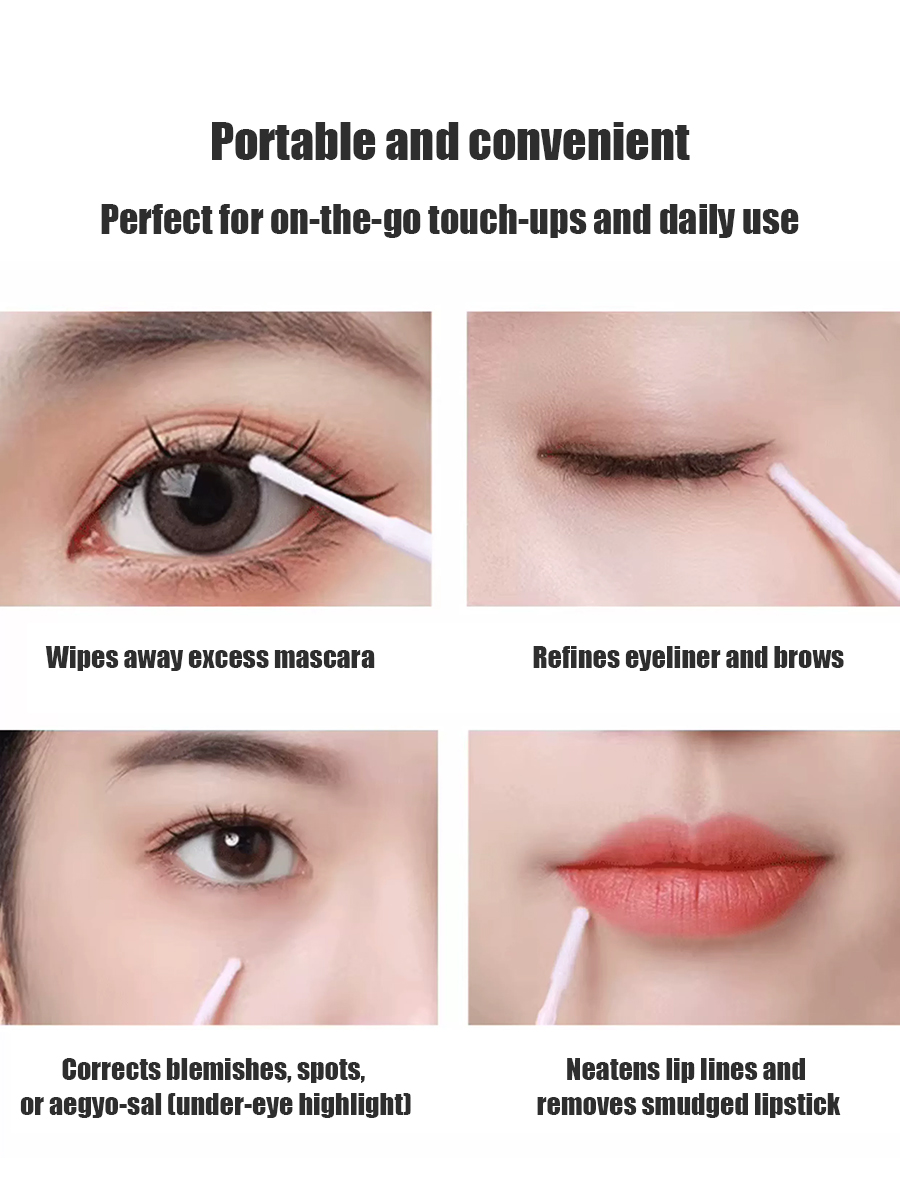 Disposable Long Cotton Swabs E - Beauty Makeup Vanity 评论和价格