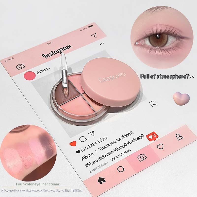 Cappuvini 4 Color Matte Velvet - Beauty Makeup Eyeshadow Palette 评论和价格