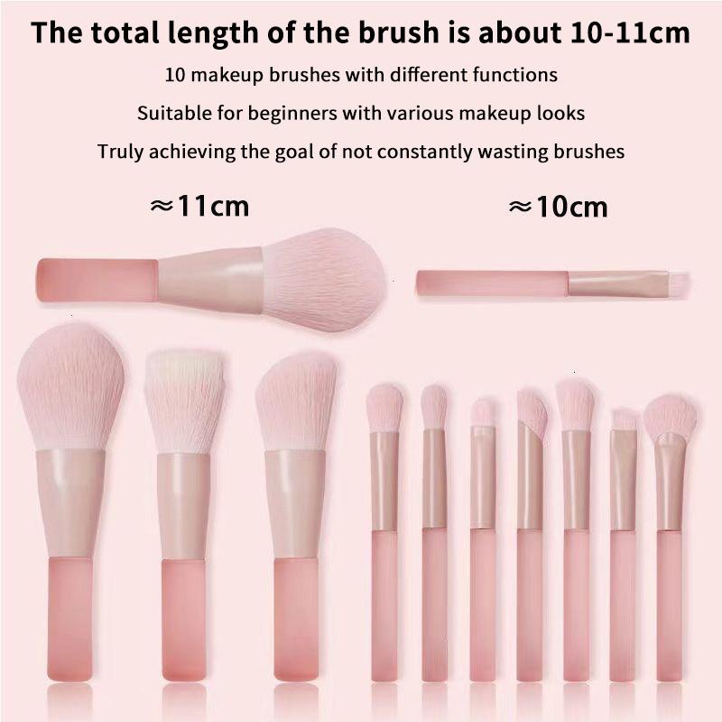 10Pcs Synthetic Makeup Brushes - Beauty Makeup Events 评论和价格