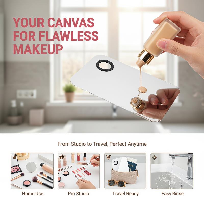 Stainless Steel Makeup Mixing  - Beauty Makeup Eyeshadow Palette 评论和价格