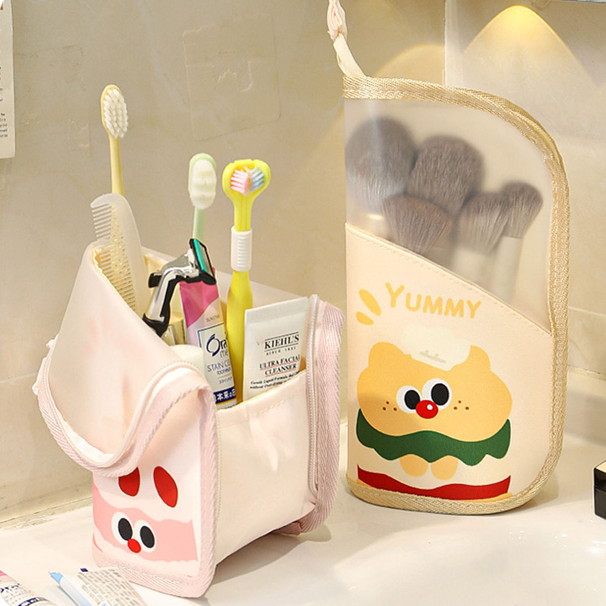 1Pcs Cosmetic Bag Travel Stand - Beauty Makeup Vanity 评论和价格