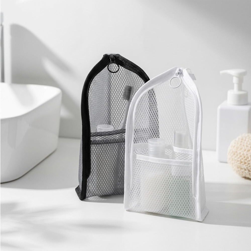 Mesh Toiletry Bag Breathable Q - Beauty Makeup Vanity 评论和价格