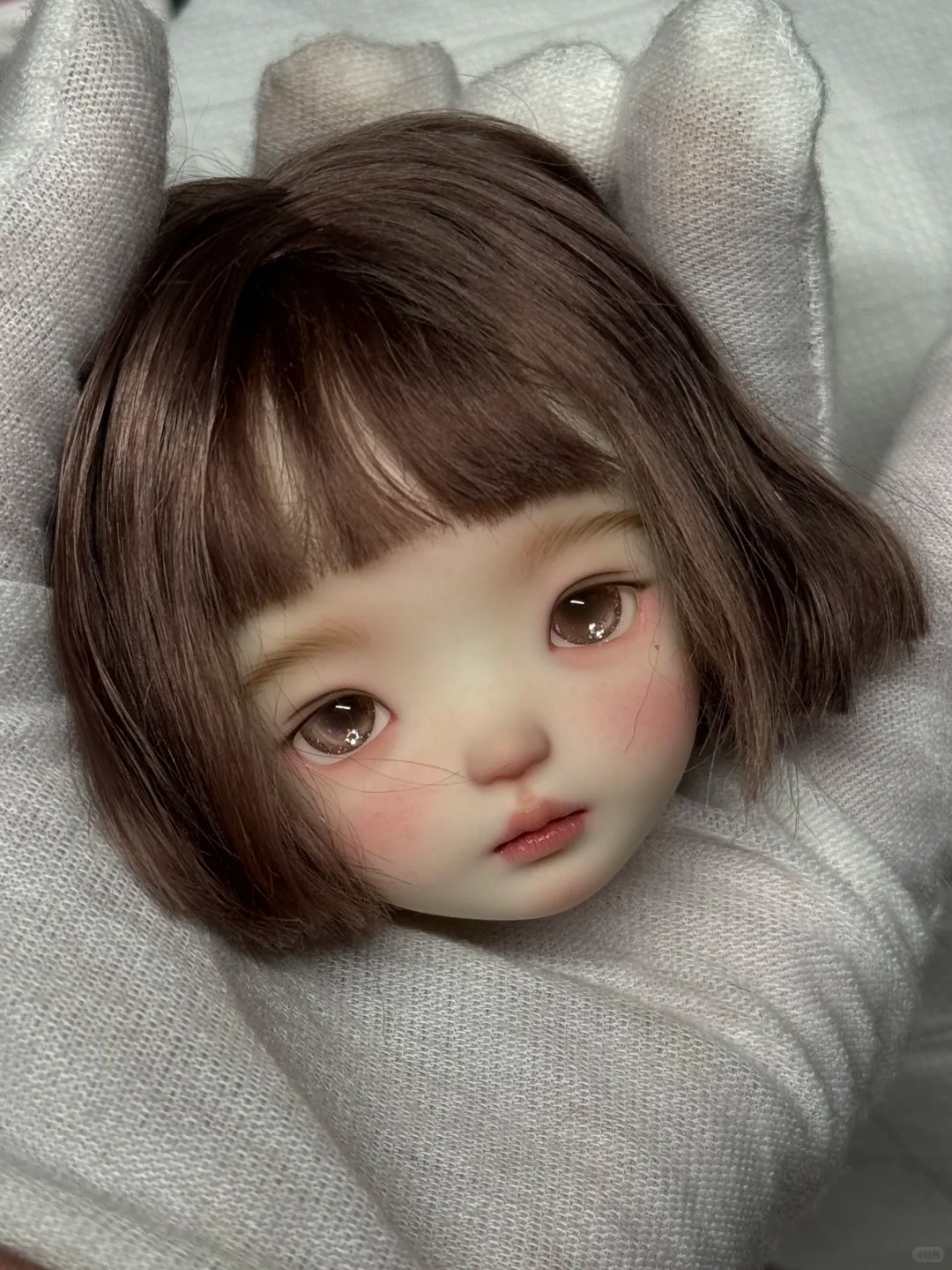 1/6 Scale SD BJD Doll Head - j - Beauty Makeup Girl 评论和价格