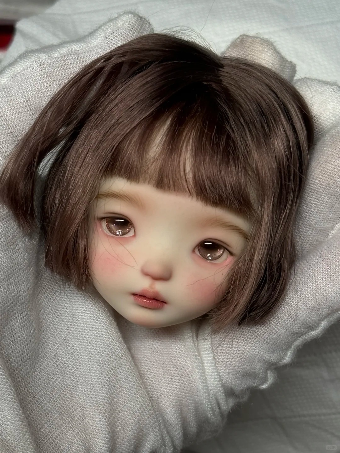 1/6 Scale SD BJD Doll Head - j - Beauty Makeup Girl 评论和价格
